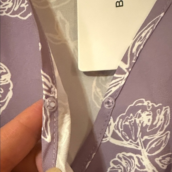 BloomChic Lavender Floral Midi Dress - Picture 6 of 7